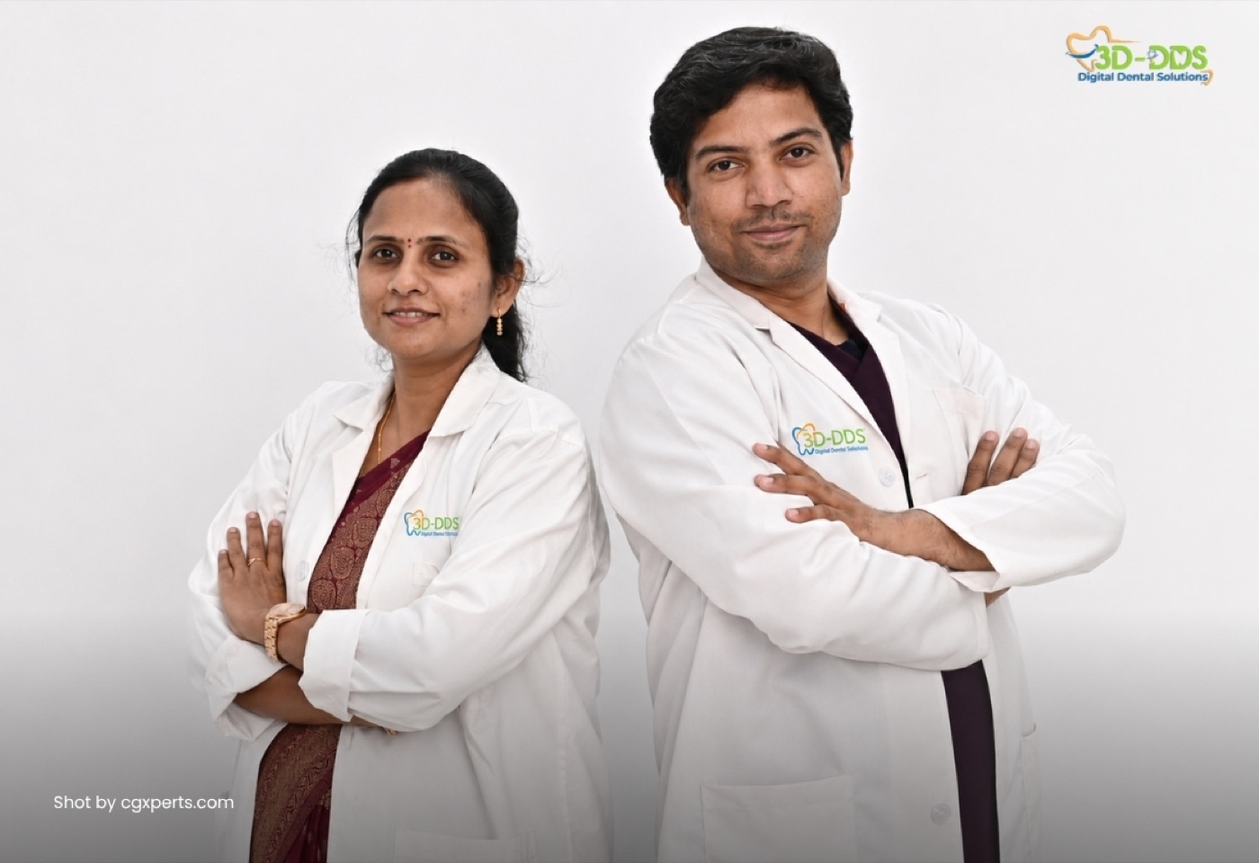 Dr. Revath and Dr. Swathi studio portrait